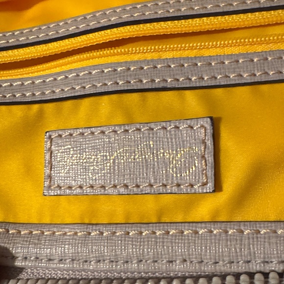 Dooney & Bourke Sanibel Gray Lattice Design Zip Satchel handbag - Picture 6 of 9